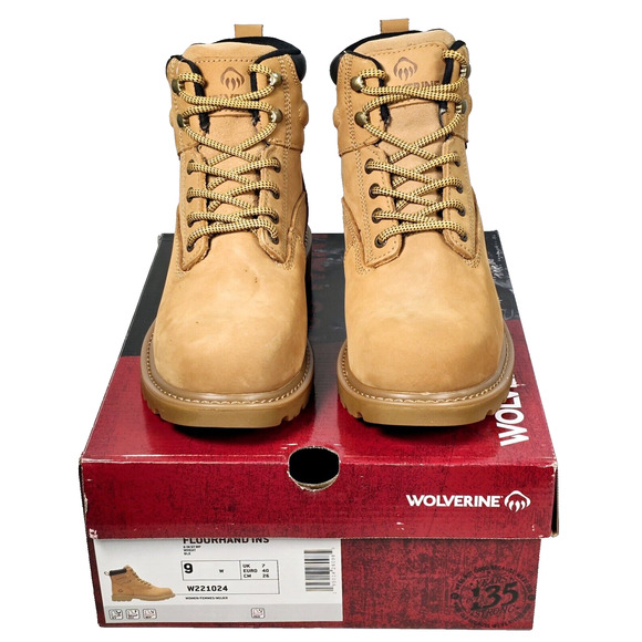 Wolverine Shoes - Wolverine Floorhand Women's 9W Insulated Steel-Toe 6" Brown Work Boots W221024